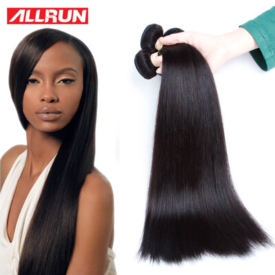 

Allrun Malaysian Virgin Hair Straight 4 Bundles Malaysian Straight Virgin Hair 8A Grade Virgin Unprocessed Human Hair Weave