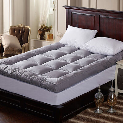 

Antarctic home textile tatami padded folding non-slip double bed mattress pad feather velvet mattress gray 15 m bed