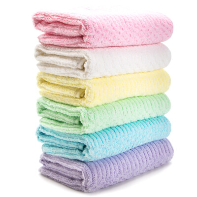 

Matt towel home textile cotton plain thickened soft absorbent Ningxia towel 6 installed white / pink / yellow / blue / green / purple 100g / Article 32 * 70cm / Article