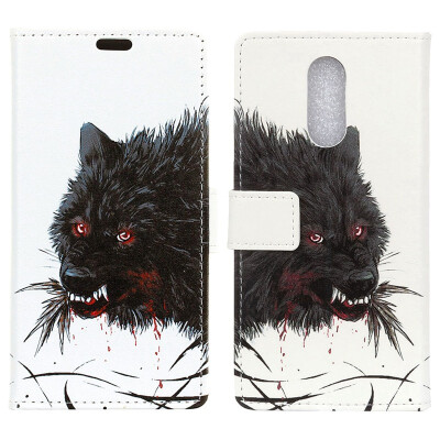 

MOONCASE Oppo R17 Pro Painted Leather Case - Hungry Wolf