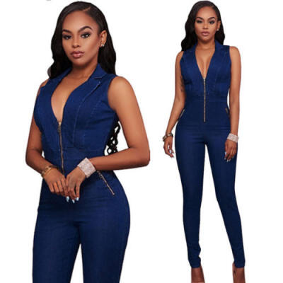 

Women Jumpsuit Romper Sleeveless Playsuit Clubwear Trousers Bodycon Pants Outfit