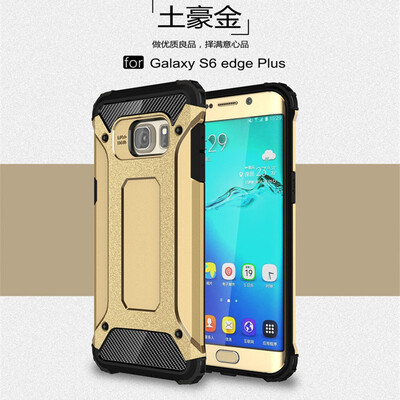 

Fivice Samsung Galaxy S6 edge plus case Luxury Silicone Diamond Armor PC Hard Shell Phone Case