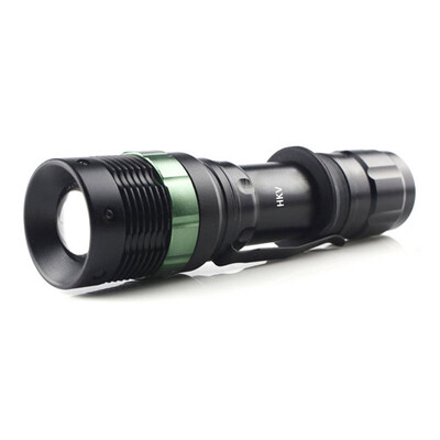 

HKV Torches 10W Rotating Focus Waterproof Q5 LED Flashlight Outdoor Camping Equipment Electric Tactical Lights