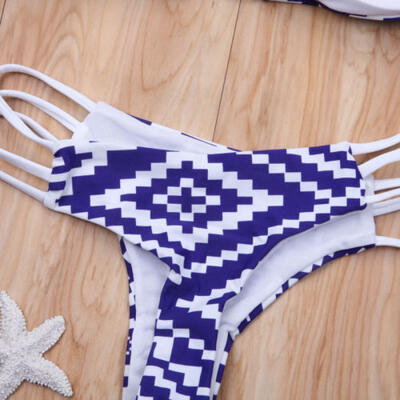

New Women Bikini Set Bandage Swimsuit Bathing Suit Triangle Padded Bra Swimwear