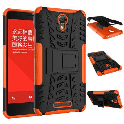 

Fivice Redmi note 2 Case TPU anti-fall tire pattern back clip bracket phone case