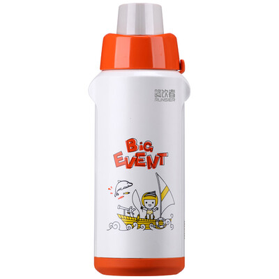 

Путешественники (RUNSIER) O4 500ML Портативные Путешествия Suburban Изоляция Кубок Детский нержавеющей стали Кубок Спорт Путешествия Мультфильм Курение Бутылка Белый