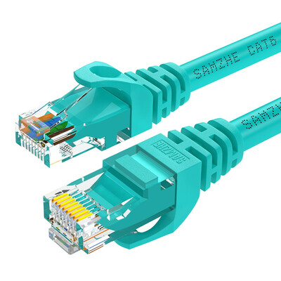 

Shanze (SAMZHE) WXL-6010 six CAT6 Gigabit eight-core twisted-pair network jumper computer cable light green 1 meter