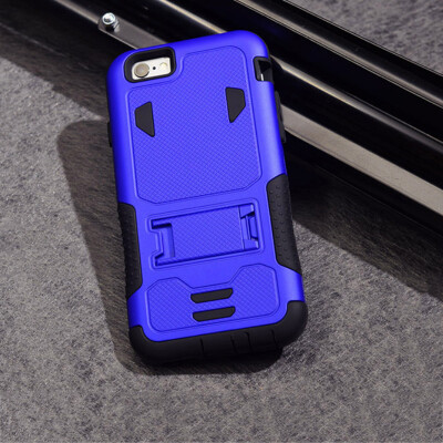 

Outdoor Phone Case Cover For iphone 6 6s plus PC+Silicone Full Protective Kickstand Armor Hard Case For iphone 7 plus With Mobil