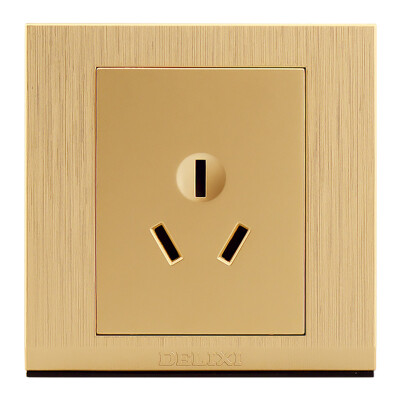 

Germany West (DELIXI) switch socket panel USB five-hole socket drawing gold series