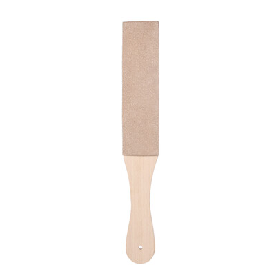

Wood Handle Double Sided Leather Sharpening Strop For Razors Polish Compound for Shaving Razors Leather Cutting Tools
