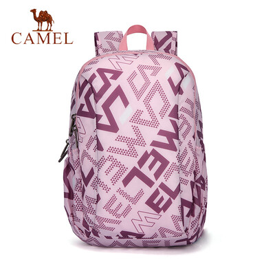 

Camel CAMEL backpack leisure travel bag Korean fashion trend backpack high school junior high school student bag C9S3C3616 lilac purple printing code 372511cm