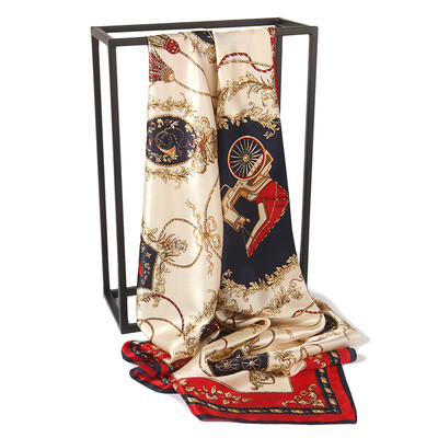 

Yimihuasha carriage series red silk silk scarf female spring mulberry silk scarf shawl