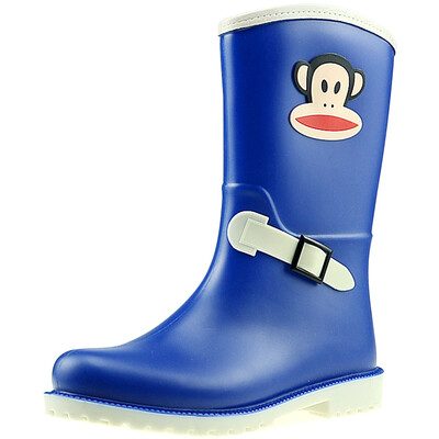

Jingdong supermarket PaulFrank mouth monkey rain boots fashion boots women in the tube color water shoes PF1003 pink 36 yards
