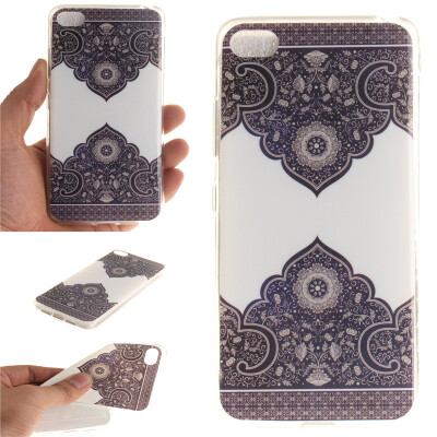 

Diagonal totem Pattern Soft Thin TPU Rubber Silicone Gel Case Cover for Lenovo S90-t