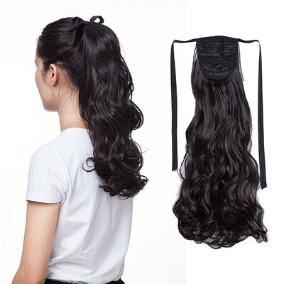 

3 Types Ponytail Extensions One Piece Claw Jaw Pony Tail Clip in Hair Extensions Curly Long Straight Soft Silky