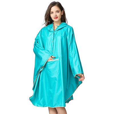 

Diliba Womens Waterproof Raincoat Lightweight Packable Rain Coat Poncho Hooded