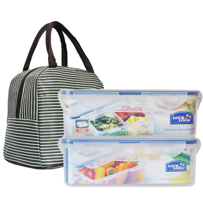 

Lokchu buckle with a separate microwave oven lunch box two sets of plastic food box lunch box lunch box lunch box refrigerator gif