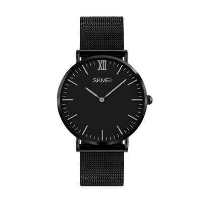 

SKMEI 3ATM Water-resistant Fashion Casual Watch Quartz Lover Watch Stainless Steel Wristwatch Men Women Relogio Musculino Unisex W