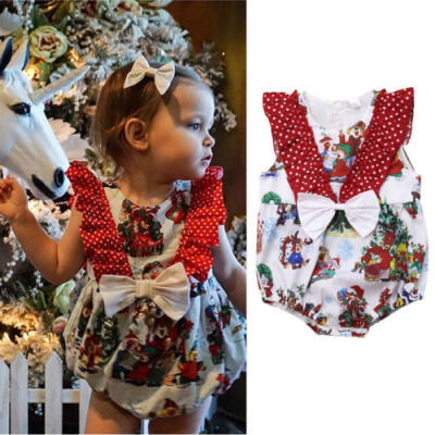 

Christmas Toddler Kids Baby Girl Bodysuit Romper Jumpsuit Outfit Clothes Costume