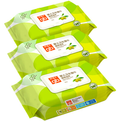 

GB Olive Nourishing Wipes for Baby 80 pcs3 bags