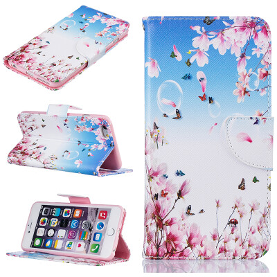 

Orchid butterfly Design PU Leather Flip Cover Wallet Card Holder Case for IPHONE 6 PLUS/6S PLUS