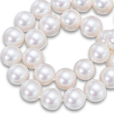 

Rare treasures strong light freshwater pearl necklace near the round slightly flawed mother