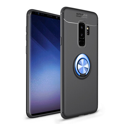 

Fivice Samsung Galaxy S9 plus case TPU metal ring shell magnetic bracket soft shell