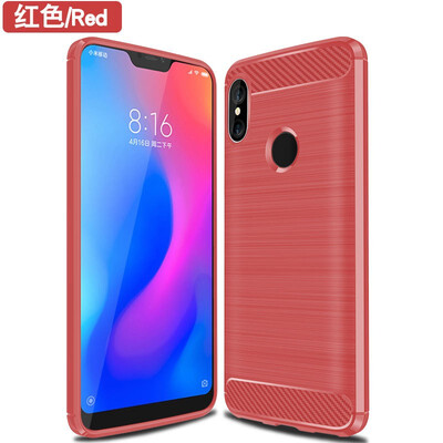 

Fivice XIAOMI Redmi MI 6 pro case Brushed carbon fiber silicone anti-fall soft shell phone case