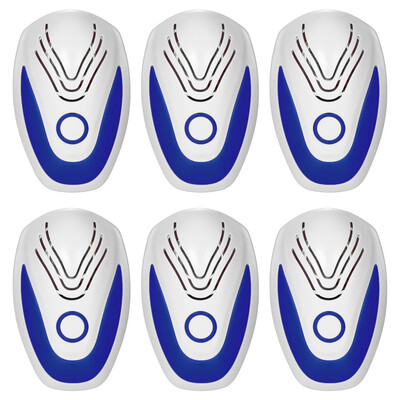 

Ultrasonic Plug-in Pest Mouse Control Repeller Harmless Electric Insect Bug Mosquito Cockroach Spider Repeller AC110-230V--Pack of