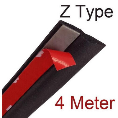 

4 Meter Z Type Adhesive Car Rubber Seal Sound Insulation Car Door EPDM Sealing Strip Weatherstrip Car Styling Trim Seal Filler