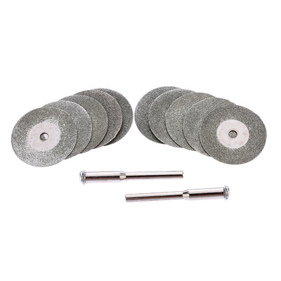 

10pcs 253040mm Diamond Coated Grinding 3mm Inner Diameter Disc Rotary Blades Cutting Wheel Slice for Dremel Electric Grinder w