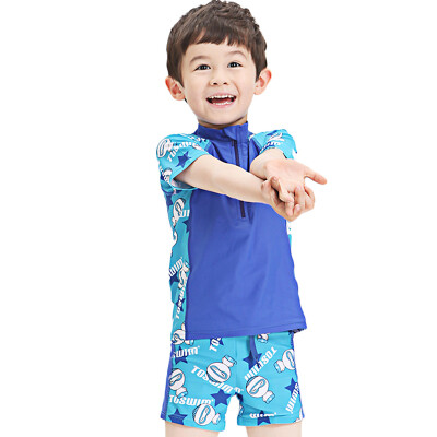 

Tuosu (TOSWIM) children swimsuit boys and girls children's swimwear hot springs split bathing suits TS61160164130 lake water blue