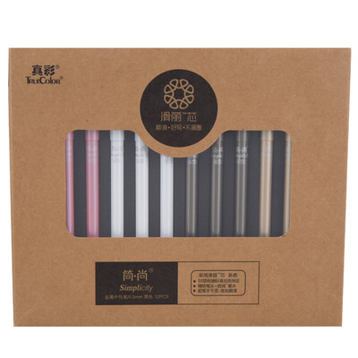 

True color (Truecolor) A73 true color is still a series of slippery core neutral pen warhead 0.5 black 12 / box