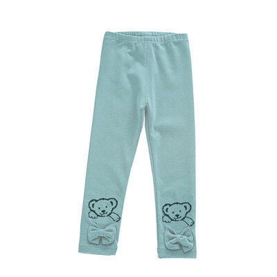 

Ouma babe girls leggings children trousers pants M0016 bow beans green 110