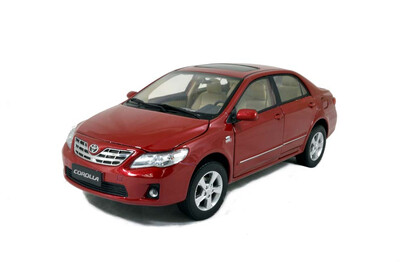 

масштаб 1:18 Toyota Corolla 2011 Diecast модель автомобиля красный
