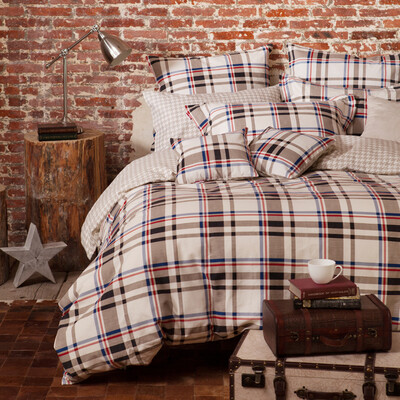 

Dohia Bedding Set Thickness Moisturized Cotton Strip Bed Four Sets - Rhyme 203 × 229cm Bed