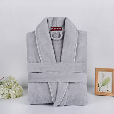 

Xinmeishu cotton bathrobe cut velvet robe soft absorbent thickening bathing suit cotton five-star hotel bathrobe spring summer autumn winter men&women pajamas outdoor swimming hot spring clothes