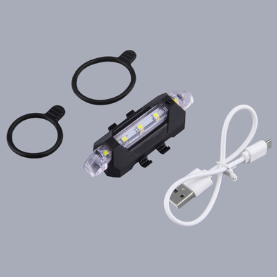 

5-LED USB аккумуляторная велосипед Велоспорт Хвост заднего света 4 Режим лампы