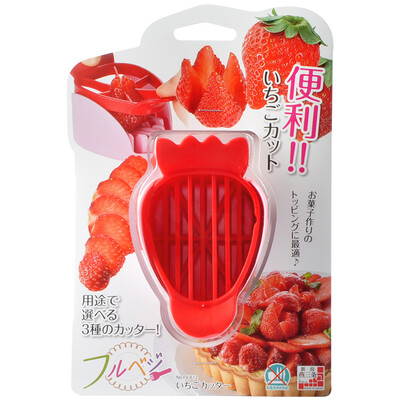 

Jingdong Supermarket under the village SHIMOMURA imported strawberry slicer DIY creative home kitchen gadgets assembly red