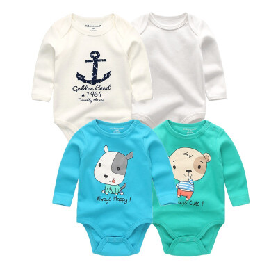 

4PCS Newborn Babywear Clothing Sets Baby Girl Clothes Cotton Rompers One-Pieces Baby Boy Clothes For Babies Bodysuits Unicorn