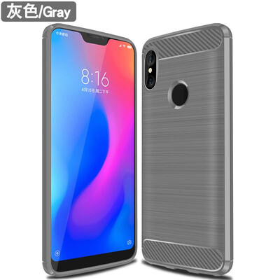 

Fivice XIAOMI Redmi MI 6 pro case Brushed carbon fiber silicone anti-fall soft shell phone case