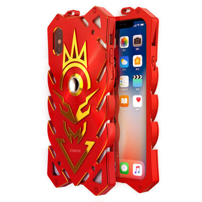 

Aluminum Metal Armor For Apple iPhone X Case Rugged Shockproof Luxury Hard Heavy Duty Ring Magnet Case For Apple iPhone X Cover