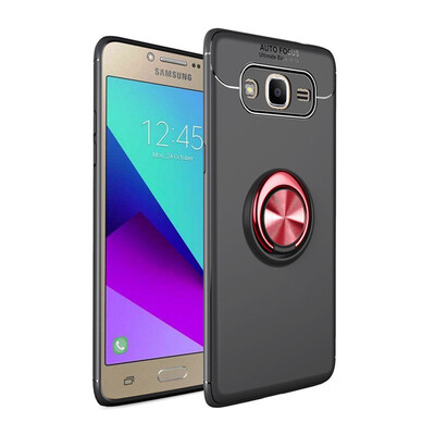 

Fivice Samsung Galaxy J2 prime case TPU metal ring shell magnetic bracket soft shell