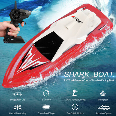 

JJRC S5 RC Racing Boat 147 24GHz 2CH Double Motor Waterproof High Speed RC Yacht