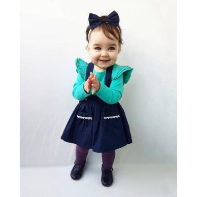 

Newborn Baby Girl Dresses Braces Kids Princess Pageant Autumn Party Dresses