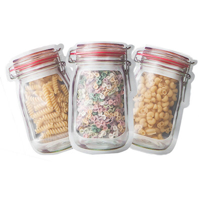 

UpperX 18 pcs Creative Ziplock Bag Refrigerator Food Travel Preservation Seal Storage Bag Kitchen Organizer