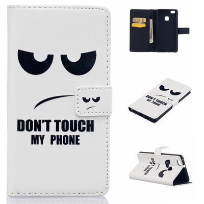

Eye Design PU Leather Flip Cover Wallet Card Holder Case for HUAWEI P9 Lite