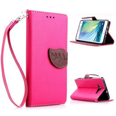 

Pink Design PU Leather Flip Cover Wallet Card Holder Case for Samsung Galaxy A3/A300