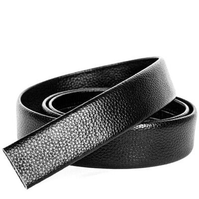 

Wizards TRIES Belt Body Cream Leather Belt Men do not take the lead automatically buckle tcdaishen-1 black
