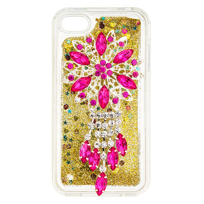 

Dynamic Quicksand Glitter Liquid Soft TPU Case Cover For IPHONE 4S